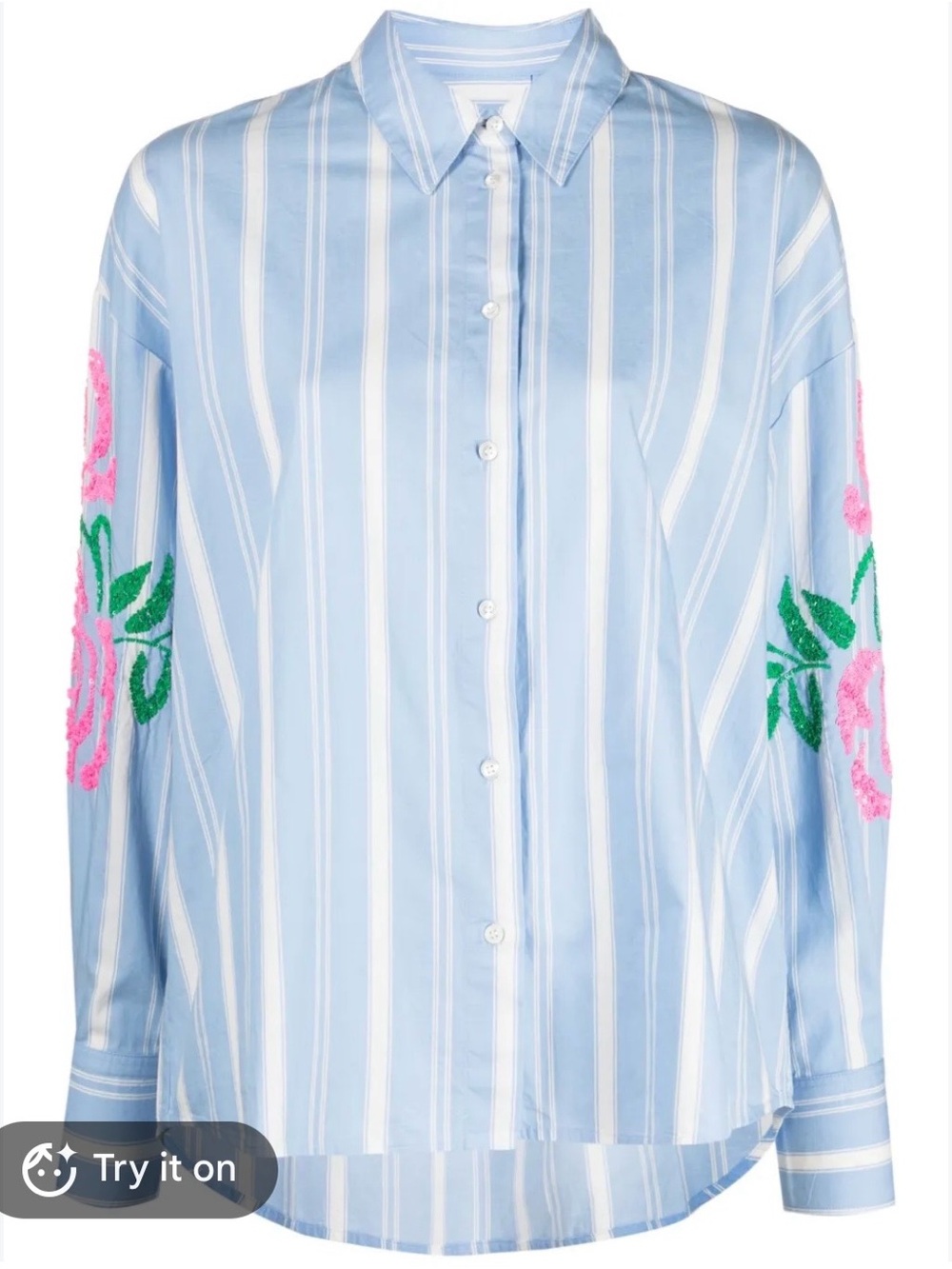 Essential Antwerp button down with beaded arm detail